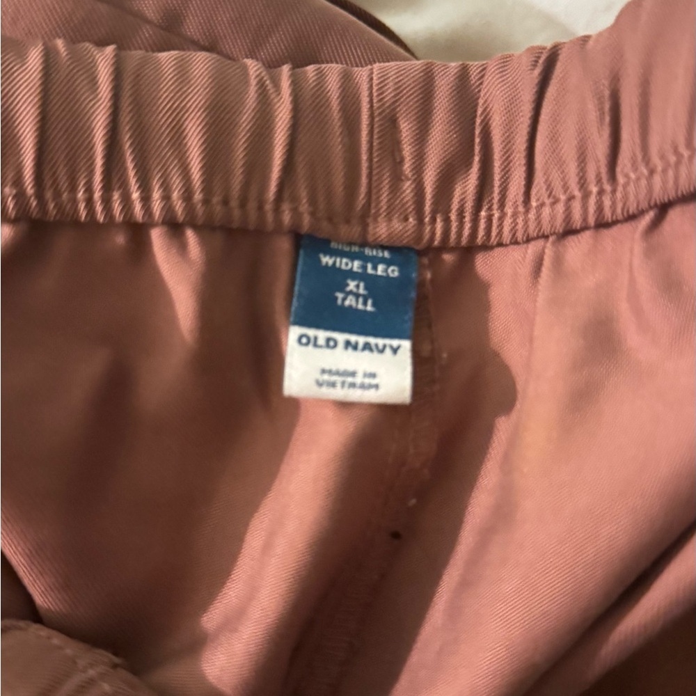 Old Navy Pink Wide-Leg Pants - Picture 3 of 7
